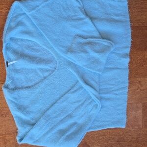 Free People Blue Deep V neck soft ans cozy size XS